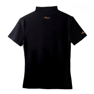 夏季小高领上衣短袖T恤女式打底衫气质针织修身中袖新款上衣黑色