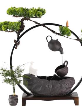 悬壶流水招财桌面装饰开业礼品