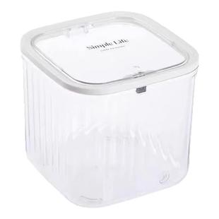 粉扑收纳盒桌面化妆品亚克力次抛口红护肤迷你翻盖杂物透明置物架