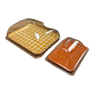 托盘密胺长方形带盖塑料托盘幼儿园端菜水杯面包蛋糕置物带盖托盘