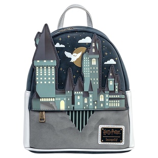 Loungefly哈利波特霍格沃茨城堡海德薇正版周边双肩包女迷你背包