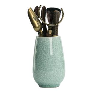 汝窑冰花开片六君子功夫茶具配件茶道套装茶台泡茶工具茶夹茶刷勺