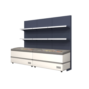 雷奥超市冰箱货架便利店冷柜上方上面的雪糕置物架多层冰柜货架