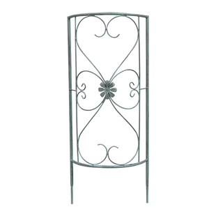 半圆爬藤架落水管遮挡架 铁艺做旧柱子路灯花支架 可无限加高