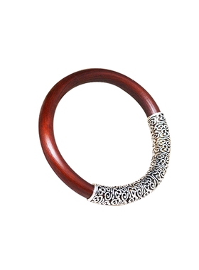 首饰s925野生西藏山南鸡血藤手镯