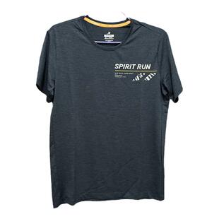 特步正品夏季休闲吸湿排汗运动训练薄速干男短袖T恤978229010142