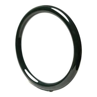 天然新疆和田玉塔青手镯玉镯子黑青玉手镯圆条女款玉石国风美人镯