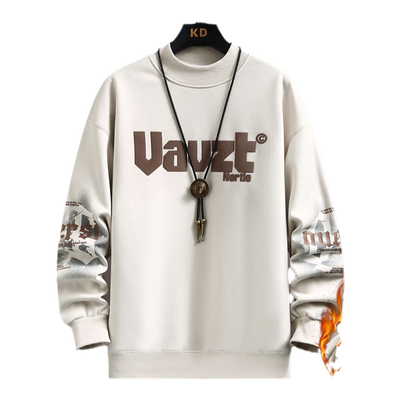 新款加绒加厚半高领卫衣