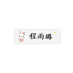 姓名贴小学生专用一年级班级名字贴防水幼儿园透明儿童用贴纸定制