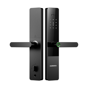 康佳指纹锁家用防盗门木门电子智能门锁半自动人脸可视猫眼密码锁