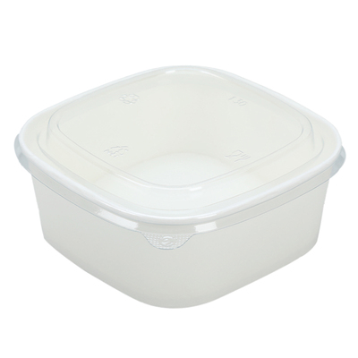 一次性白色正方形打包盒