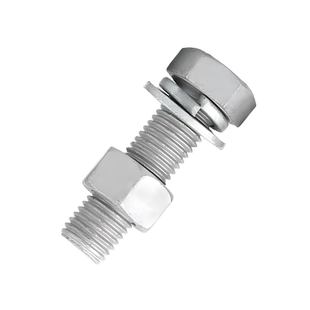 4.8级热镀锌外六角螺丝螺母垫片套装热浸锌铁塔螺栓M6M8M10-M36mm