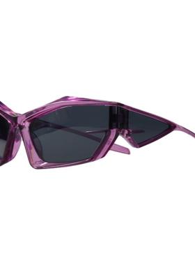 机甲风格四片式UV400机能墨镜