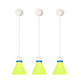 单人羽毛球训练器回弹自打线健身儿童室内一个人打羽毛球练习神器