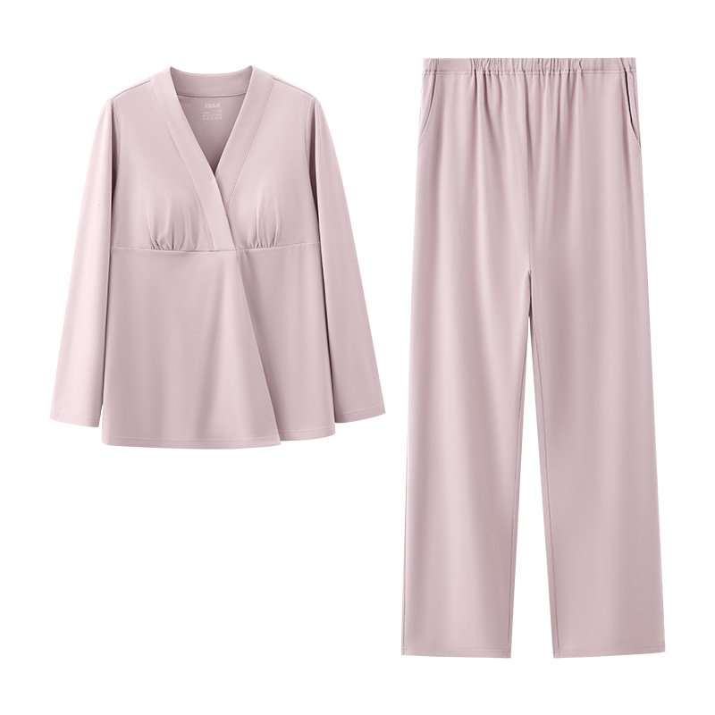月子服夏季薄款純棉產(chǎn)后哺乳孕婦睡衣春秋季帶胸墊產(chǎn)婦喂奶家居服
