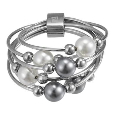 BLACKHEAD/黑头梦核乐园系列多环缠绕珍珠戒指简约春夏