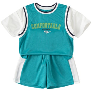 INSbobo女童套装时尚活力儿童运动套装洋气时髦男童夏装2026新款