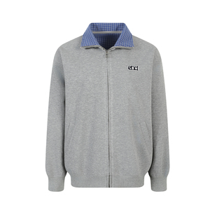 【Endweep官方店】复古格子翻领外套开衫休闲重磅百搭夹克上衣