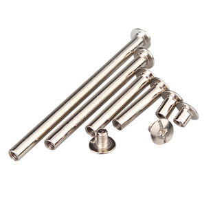 柳钉镀镍子母铆钉扣对锁螺丝螺母账本钉相册钉对接子母钉卯钉M4M5