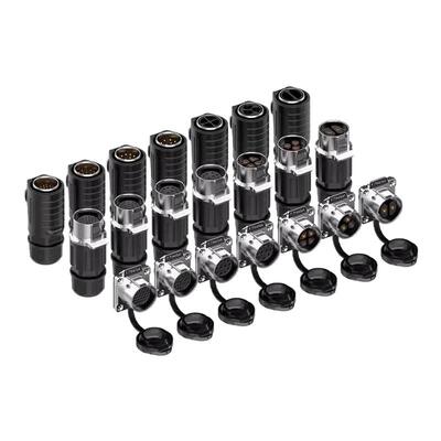 EW-LP24型公母对接大功率电源防水连接器直通式多芯数快接航空头