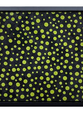 马毛托盘绿色豹点玄关收纳桌面托盘摆件装饰首饰盘木复古风欧式