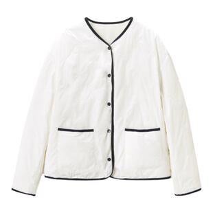 OVVOutlet秋冬新款时尚女精致刺绣V领花型扣双面穿90鹅绒羽绒服