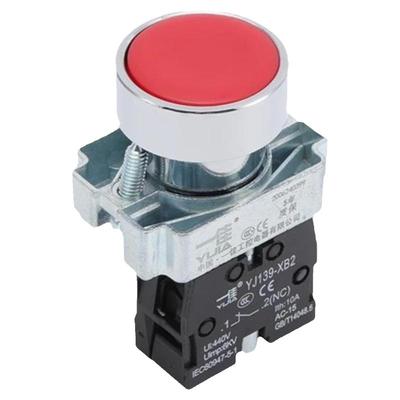 一佳小型红绿色XB2-10BN平头自复位BA31启动42停止按压式按钮开关