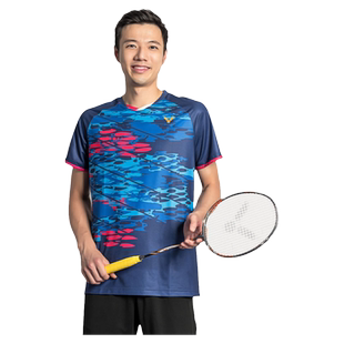 清仓特价victor胜利羽毛球服男女款大赛服速干透气短袖专业运动服