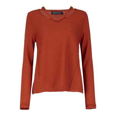 声雨竹装柜秋季款珠钻镂空针织衫