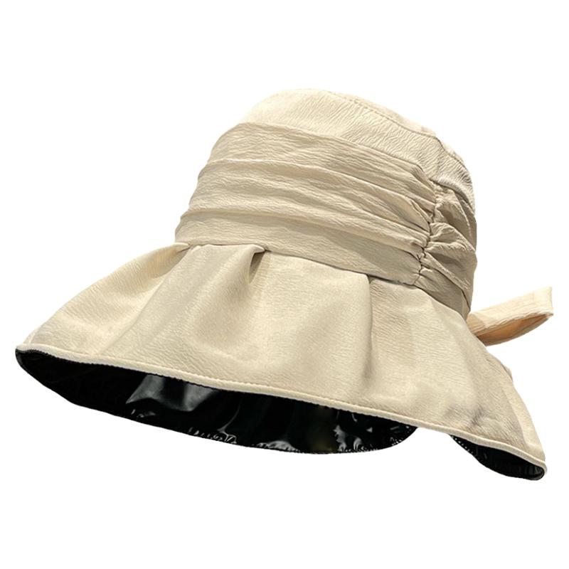 渔夫帽休闲优雅女夏季大檐蝴蝶结
