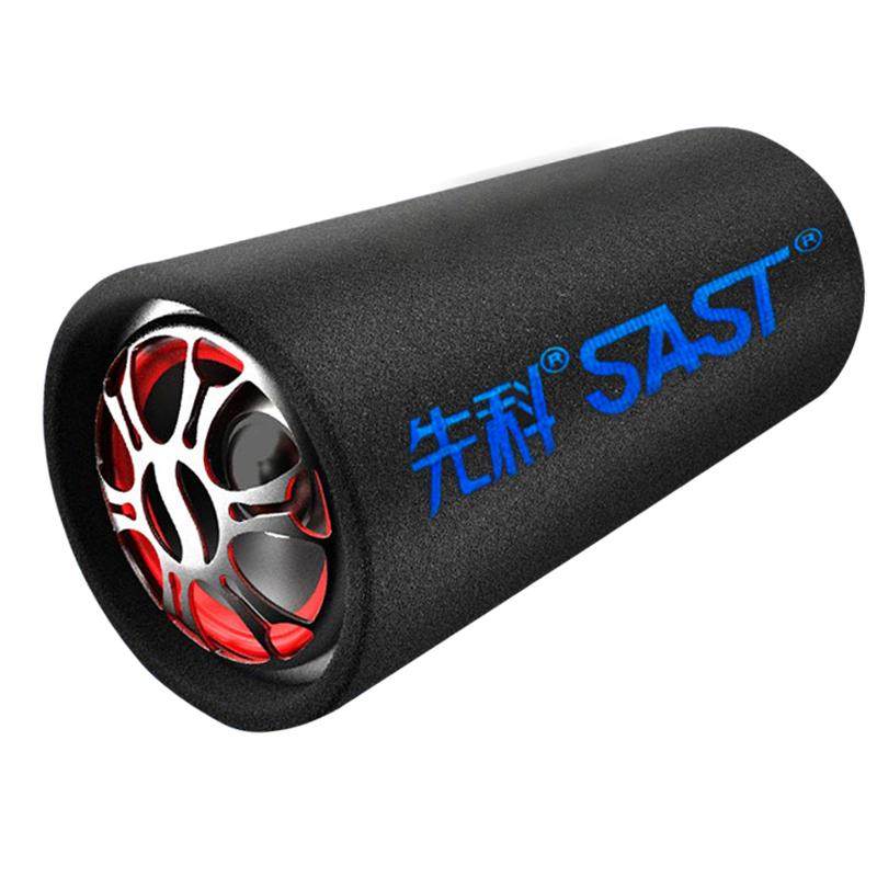 先科车载低音炮音响12v24v带蓝牙大音量超重低音圆形汽车专用音箱
