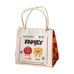 卡通儿童便当包饭盒袋子铝箔加厚保温带饭餐包兜手拎上班族小学生