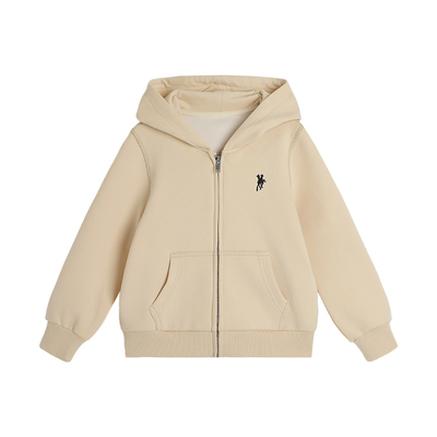 儿童百搭连帽拉链卫衣外套