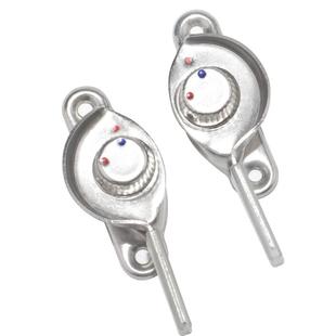 窗户锁扣铝合金门窗锁扣推拉塑钢窗户配件锁勾不锈钢老式月牙锁勾