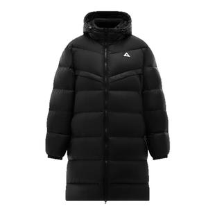 匹克羽绒服女中长款冬季新款连帽鸭绒男保暖户外加厚官方正品外套