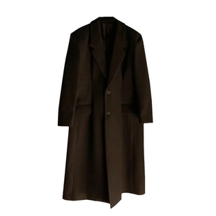 碧舍美拉德大衣中长款宽松韩版休闲垫肩毛呢大衣潮流百搭冬季新款