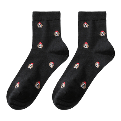 tutuanna秋冬羊毛男士短袜 男士商务加厚保暖羊毛透气中筒袜子