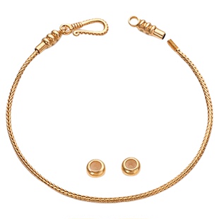 【精选百搭穿珠手链】古法镀金diy串珠手链黄金转运珠配饰附教程