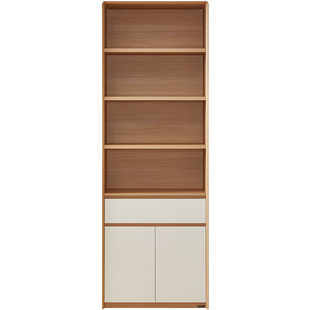 全友家居原木奶油风组合餐边柜靠墙一体储物柜2025新款客厅置物柜