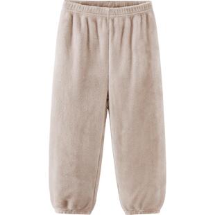 迷你巴拉巴拉男童女童双面绒儿童家居裤束脚裤子宝宝长裤春款童装