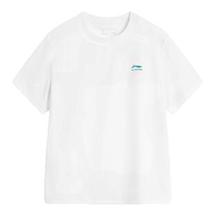 李宁儿童T恤速干短袖2025夏季新款男童女童冰丝凉感透气吸湿半袖