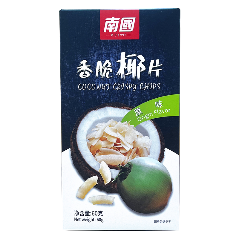 南国香脆椰子片60克x3休闲