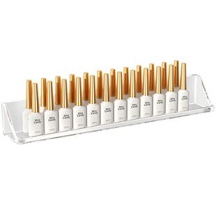 美甲墙上置物架挂墙美甲店墙面装饰一字隔板甲油胶亚克力展示架