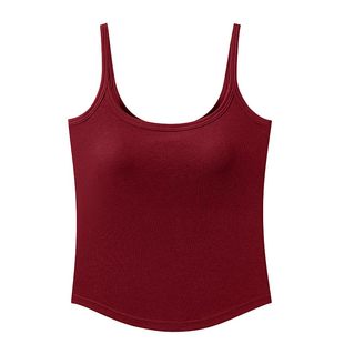 无袖女美背吊带背心2025新款春夏百搭内搭贴身防下垂带胸垫上衣女