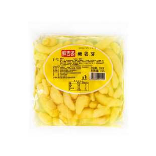 鲜吉多网红嫩姜芽500g 糖醋味泡生姜芽嫩姜芽泡姜开胃小菜下饭菜
