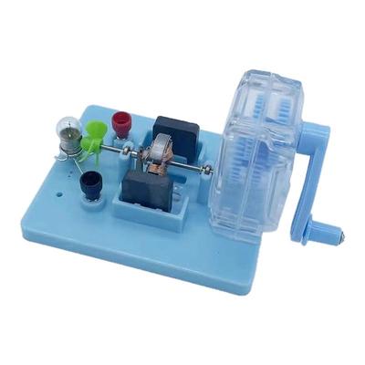 手摇发电机带磁铁小灯泡科学实验