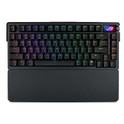 硬件茶谈 ROG夜魔Extreme机械三模电竞游戏全彩OLED热插拔键盘