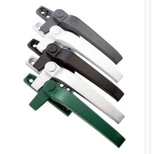 50型铝合金窗户把手配件38平开门窗玻璃锁扣窗拉手窗户锁七字执手