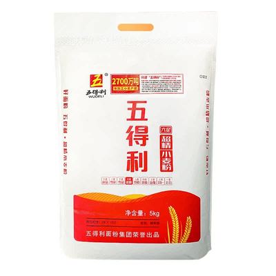 五得利六星超精小麦粉5千克包子饺子馒头面粉早餐