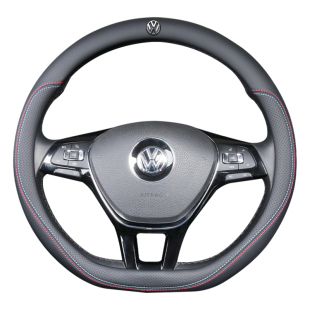 大众D形方向盘套专用新速腾朗逸捷达探岳宝来桑塔纳迈腾凌渡途观L